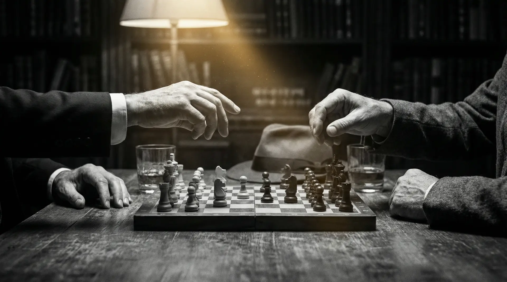 狗狗x了我两小时 艺术探索系列 - 非线性叙事，棋盘上的对弈象征命运的交错